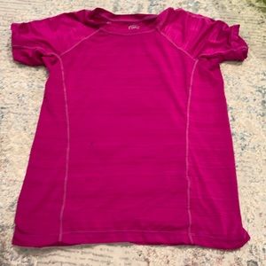 Bright pink swim shirt